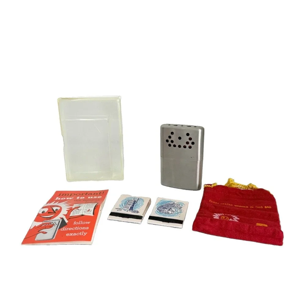 Vintage Jon-E Hand Warmer w/Bag/Brochure & Original Plastic Case